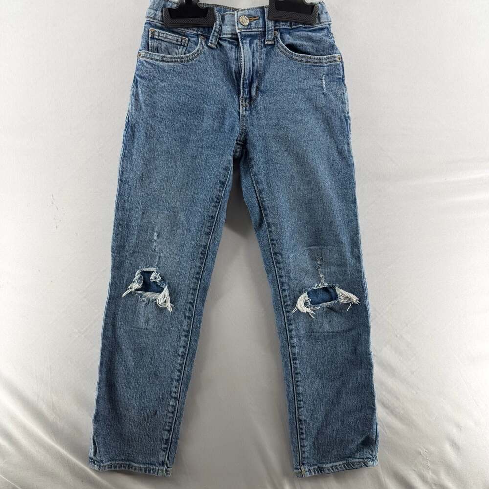 1372 Old Navy 360 Stretch Slim Built-In Tough Distressed Jeans Size Boys 8